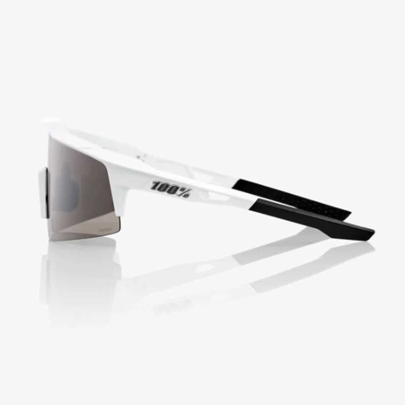 100% - SPEEDCRAFT SL - MATTE WHITE - HIPER SILVER MIRROR LENS