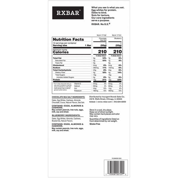 RXBAR Protein Bar - Variety Pack - 14 count