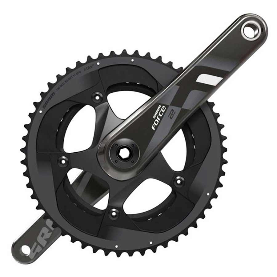 Force22, Crankset, 11sp, 170mm, 39/53, BCD: 130, GXP, CL: 44.5mm, Black, 808g