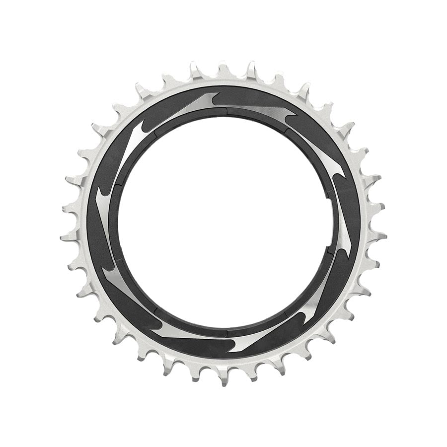 0mm Offset, Chainring, Teeth: 34, Speed: 12, BCD: Thread Mount, Aluminum, Black