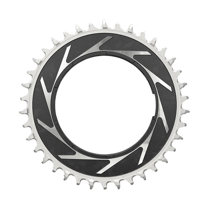 0mm Offset, Chainring, Teeth: 38, Speed: 12, BCD: Thread Mount, Aluminum, Black