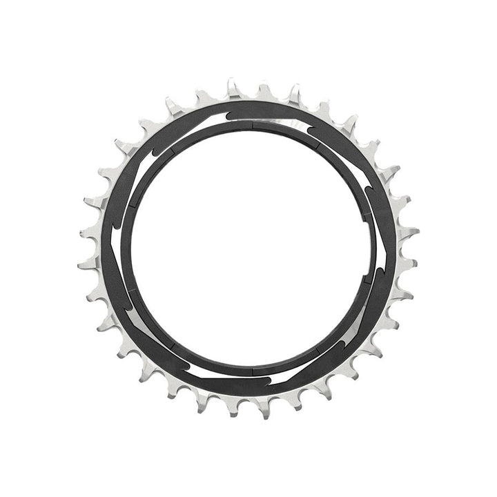 3mm Offset, Chainring, Teeth: 32, Speed: 12, BCD: Thread Mount, Aluminum, Black