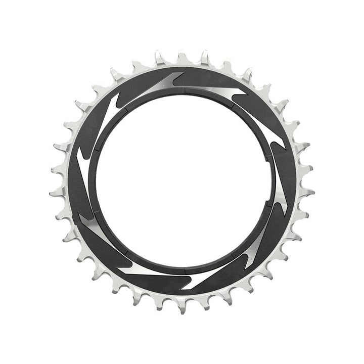 3mm Offset, Chainring, Teeth: 34, Speed: 12, BCD: Thread Mount, Aluminum, Black