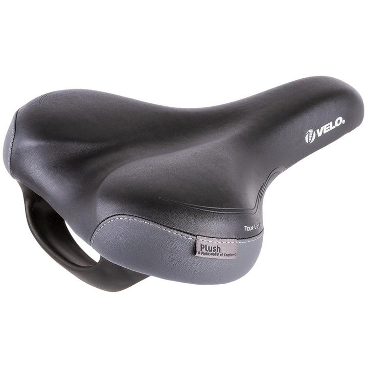 Velo, Tour E-Grip, Saddle, 272 x 212mm, 498g, Black