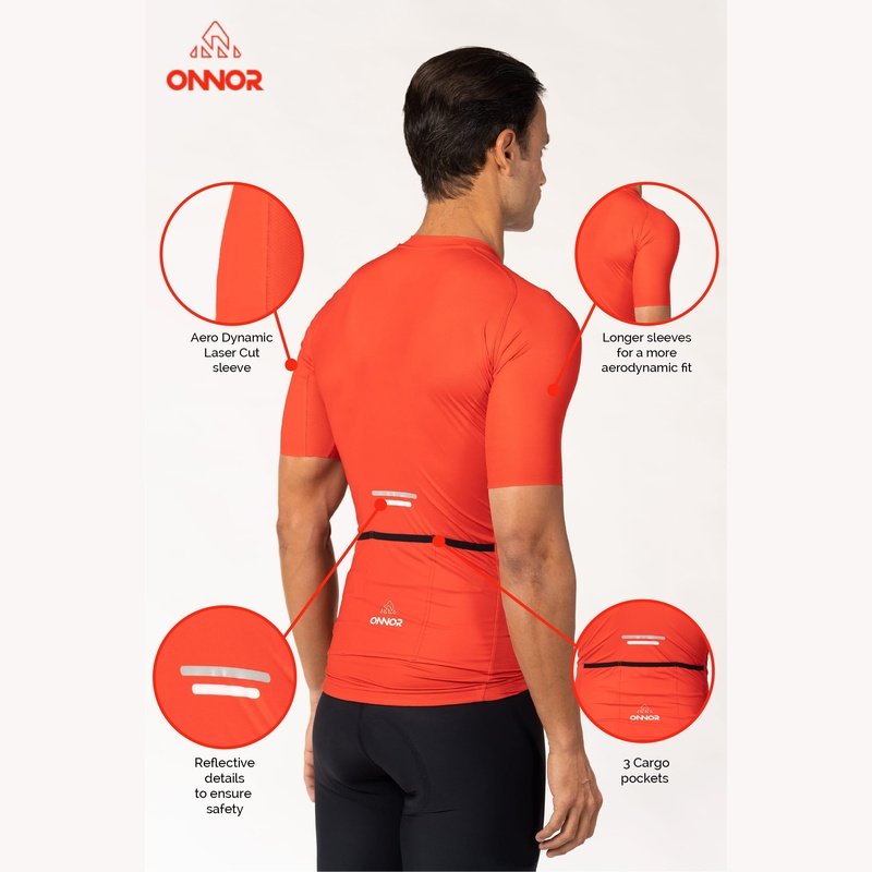 Onnor Sport Men's DNA Red Elite Cycling Jersey