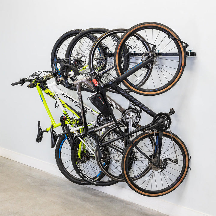 StoreYourBoard G-Swivel Bike | Adjustable Wall Storage System | Holds 4 Bikes