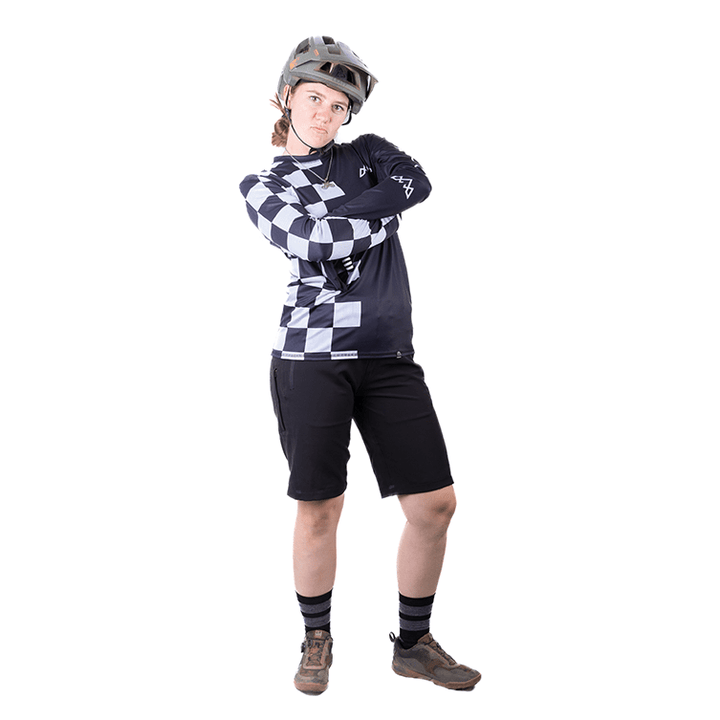 TASCO MTB Mullet Reversible Ride Jersey L/S - Checkmate