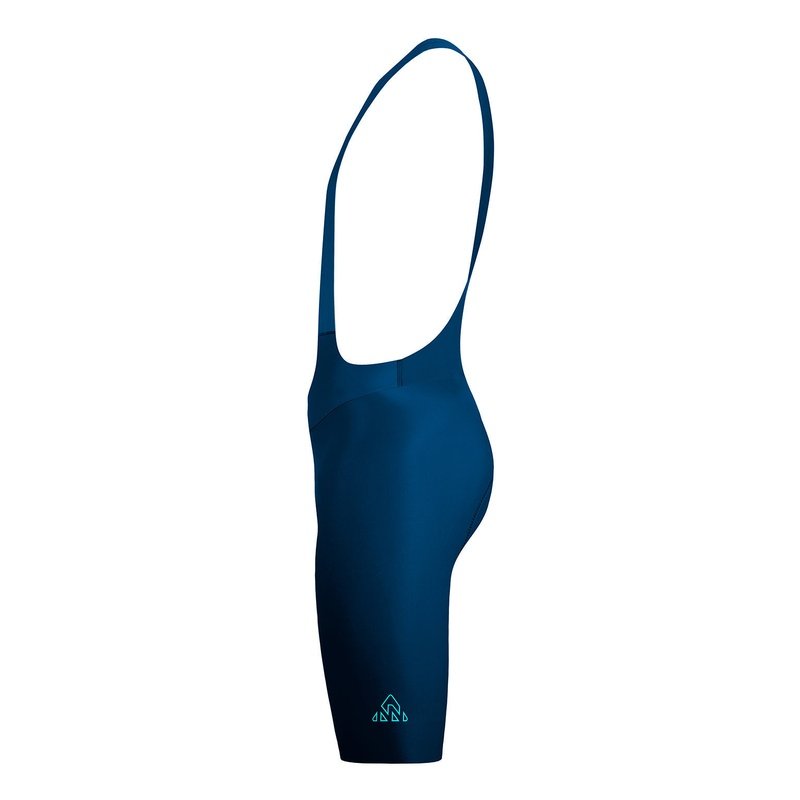 Onnor Sport Men's Seamless Peacock Blue Pro Cycling Bib