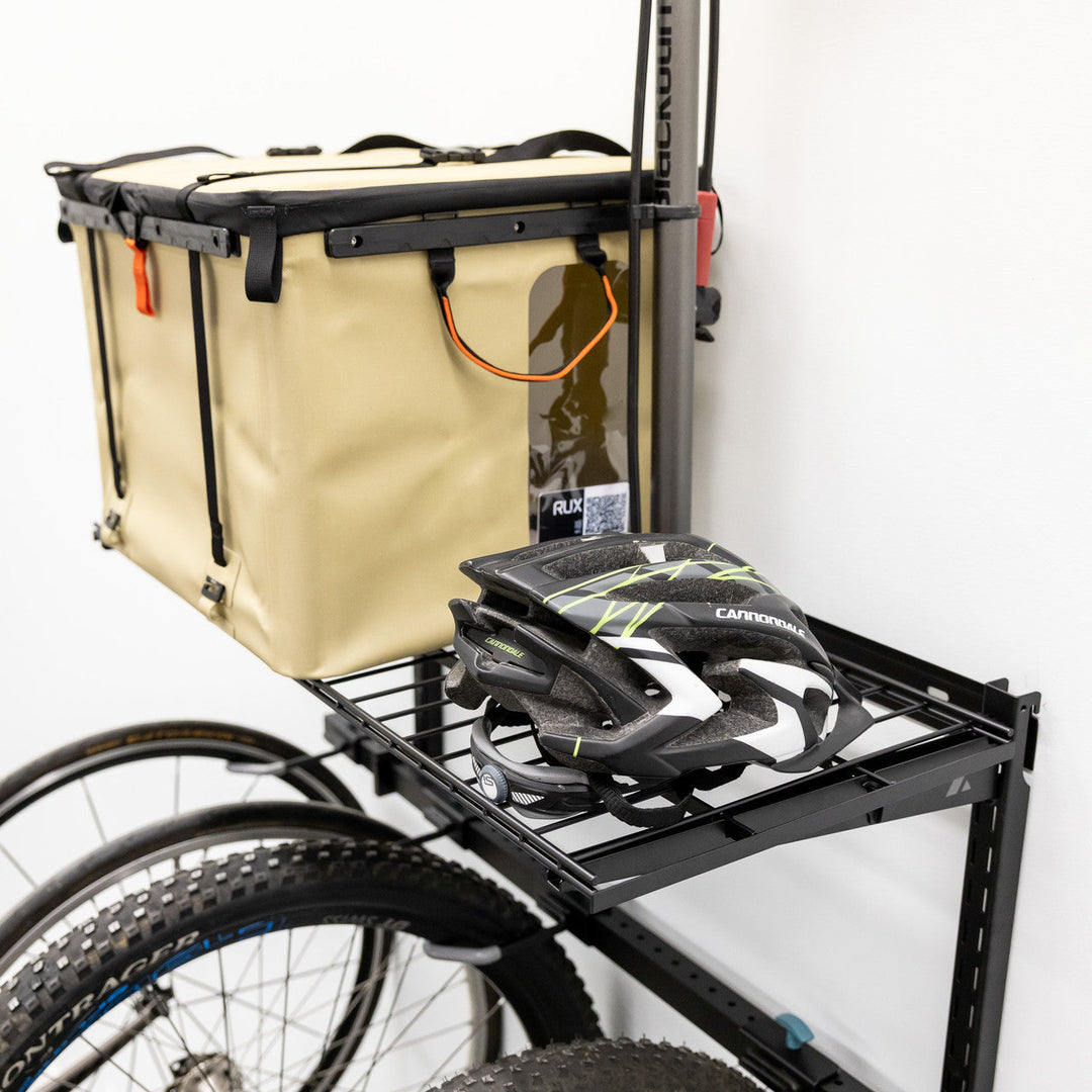 StoreYourBoard G-Bike + Shelf | Adjustable Wall Storage System | Holds 5 Bikes