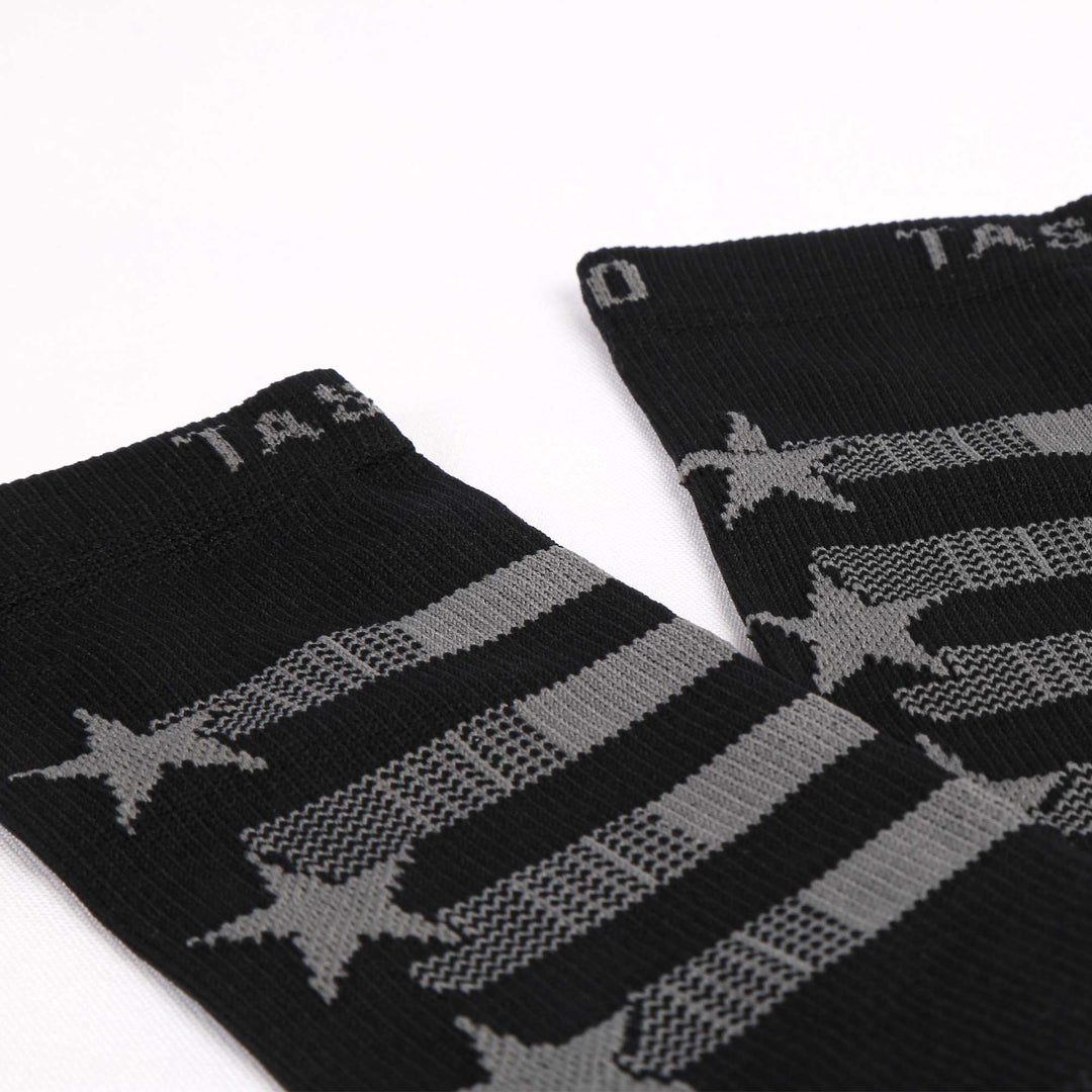 TASCO Ridgeline Cycling Socks - Black Flag