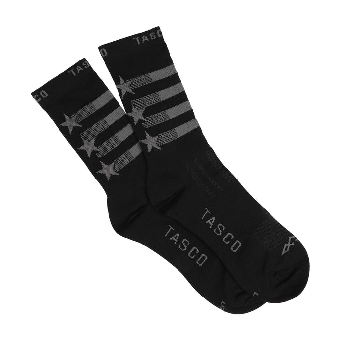 TASCO Ridgeline Cycling Socks - Black Flag