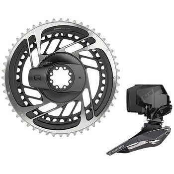 sram red axs power meter/front derailleur kit 52/39t 12-speed 8-bolt direct  mount 2-position front derailleur